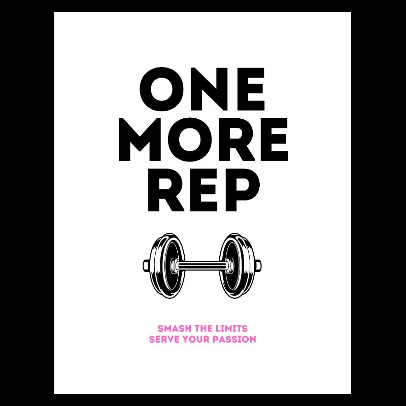 Gym Motivation Noch ein Wiederholungsdesign