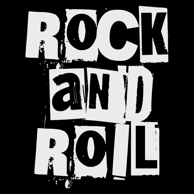 Rock and Roll Distressed and Bold logo design