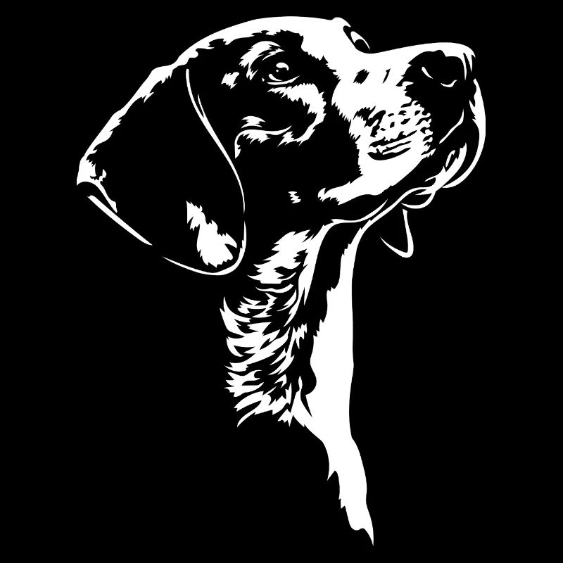 Chien de chasse en silhouette de Foxhound anglais