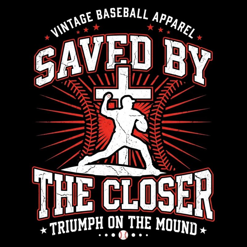 Saved By The Closer Christlicher Baseball Jesus
