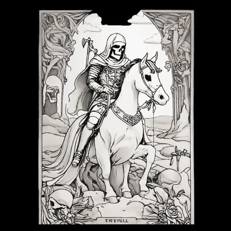 Todesreiter Tarot Illustration