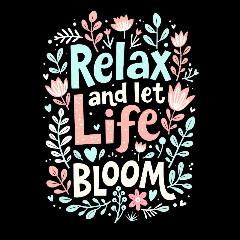 RELAX AND LET LIFE BLOOM