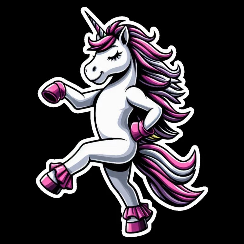 Licorne Danse Rose