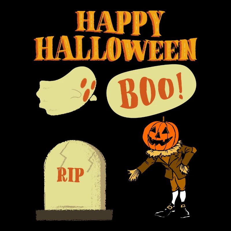 Halloween Cartoon Pumpkin Ghost