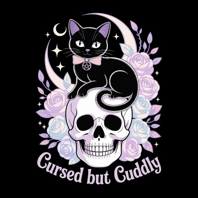 Cursed and Cuddly: Cat Skull