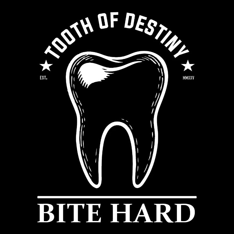 Lustiges Zähne Design – Bite Hard