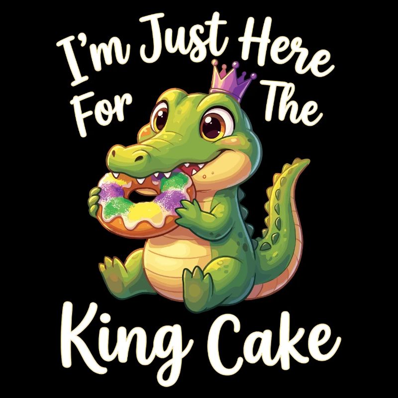 King Cake Mardi Gras Aligator