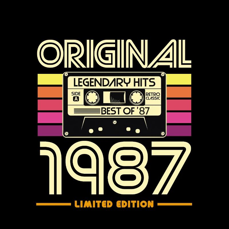 Original 1987 Cassette Retro