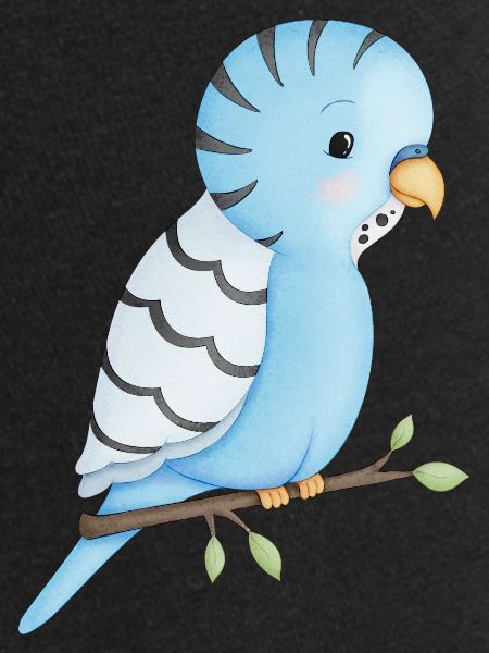 mignon oiseau perruche