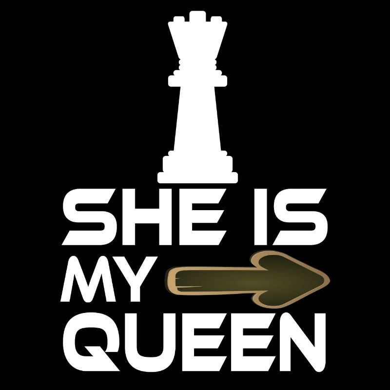 Elle est mon amante d’échecs de texte Queen
