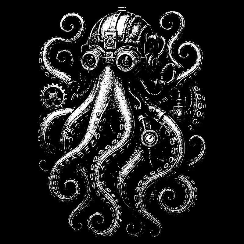 Steampunk Oktopus Design