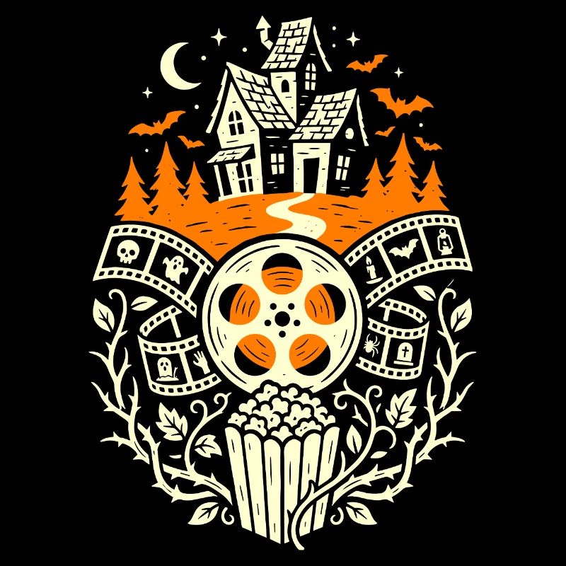 Soirée cinéma de design d’Halloween