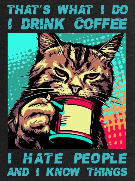 Café avec un chat