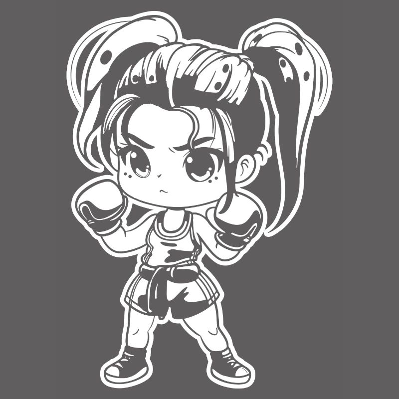 Kickboxer Manga Style