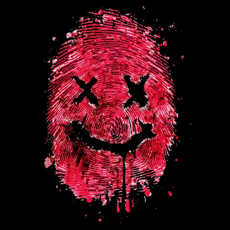 Empreinte digitale avec un message amical