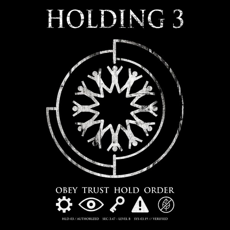 Holding 3 – Dystopisches Sci-Fi-Emblem-Design