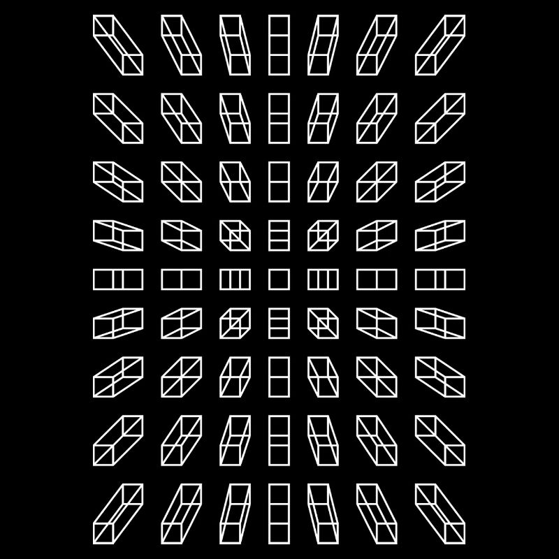 Hypno Balken: Pixel, Illusion & Retro