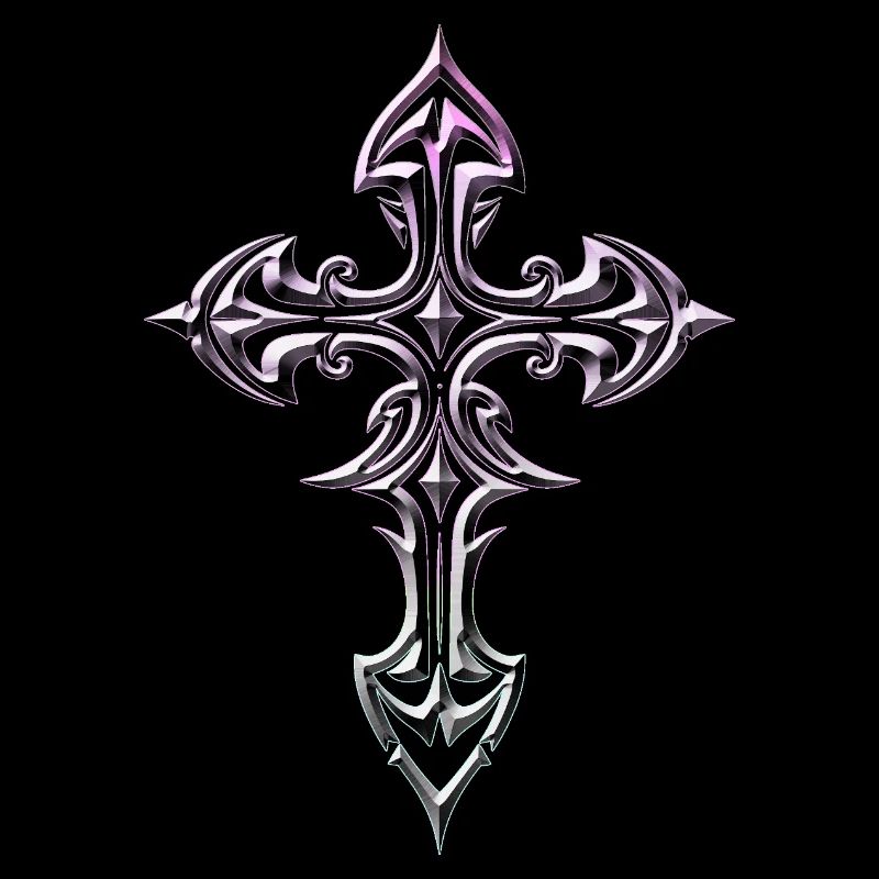 Croix gothique celtique somptueuse