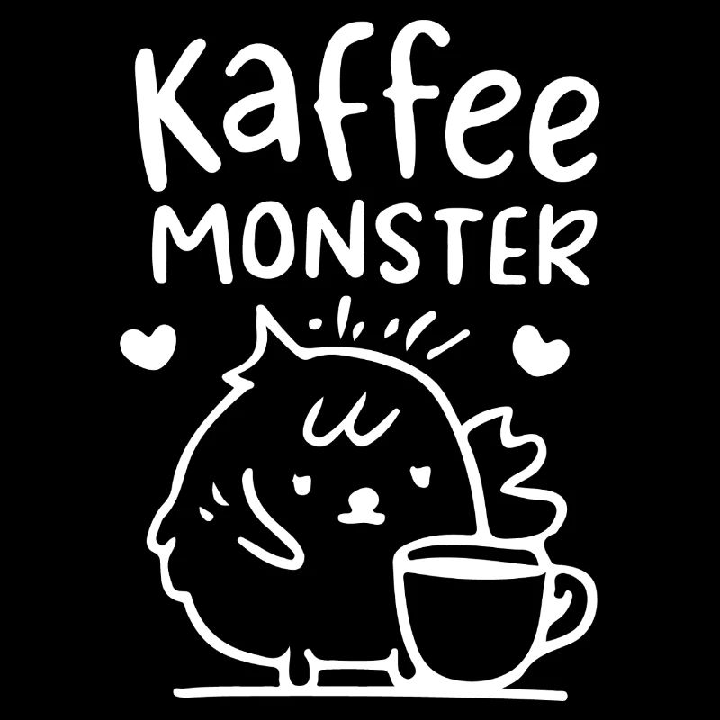 Kaffee Monster Illustration