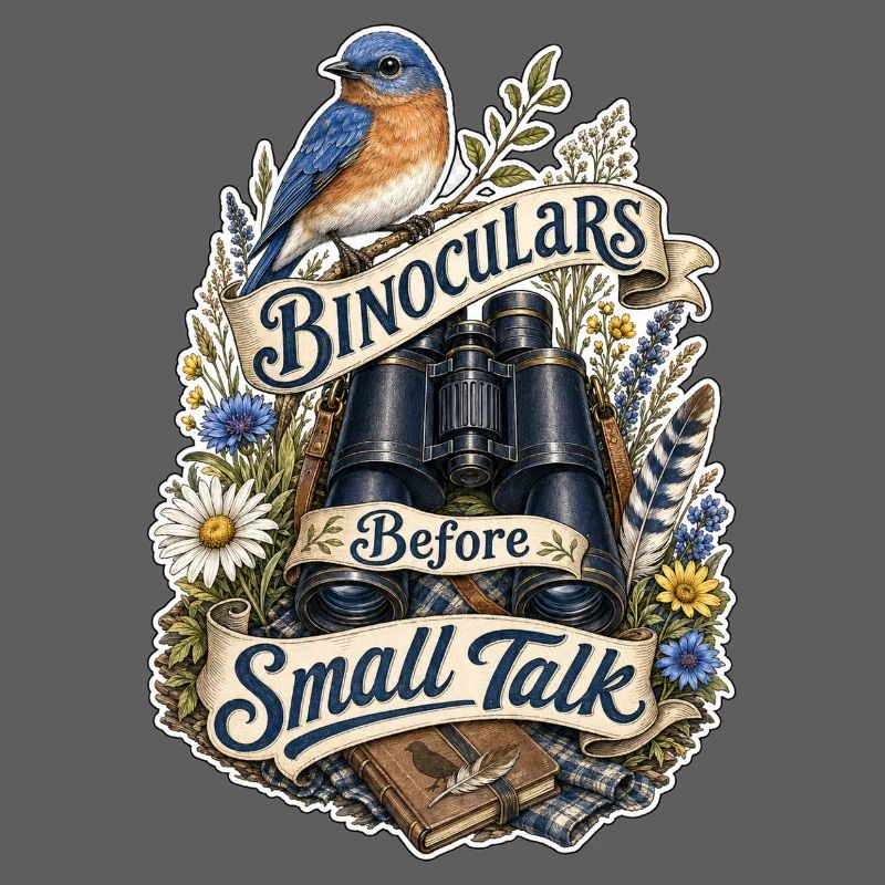 Binoculars Before Small Talk Clouds