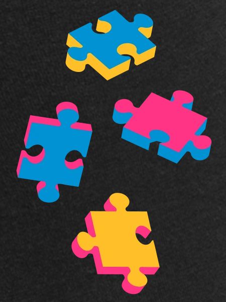 four puzzle pieces