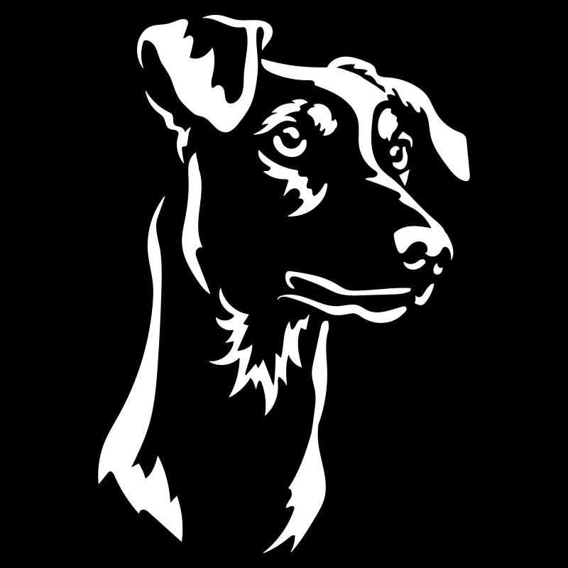 German Pinscher Head "Black Edition"