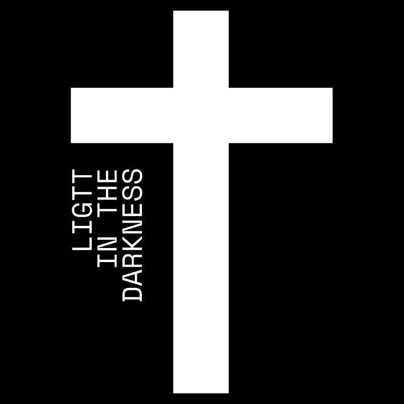 Light in the Dark Cross Typography