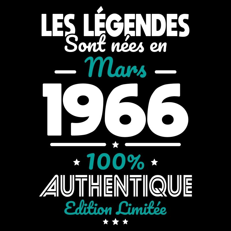 60th Anniversary - Legends born March 1966