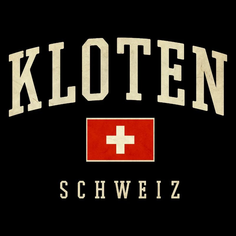 Kloten Schweiz Retro-Logo