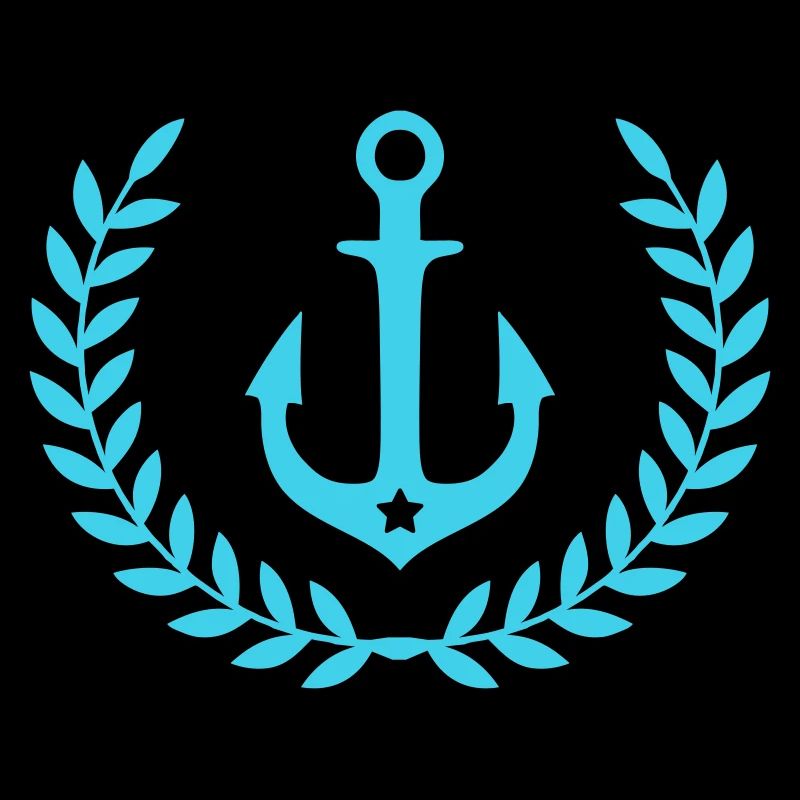Emblème nautique de couronne d’ancre