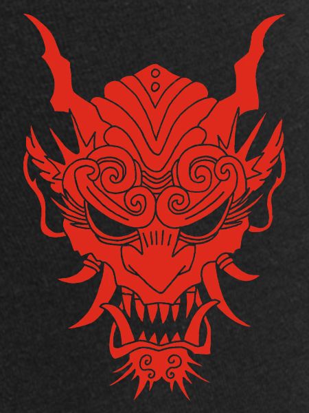 Red gothic demon