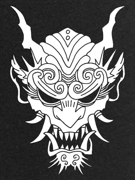 weißer Gothic-Dämon
