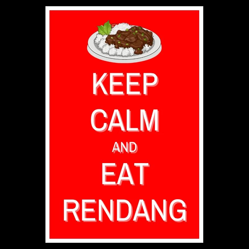 Bleiben Sie ruhig und essen Sie Rendang