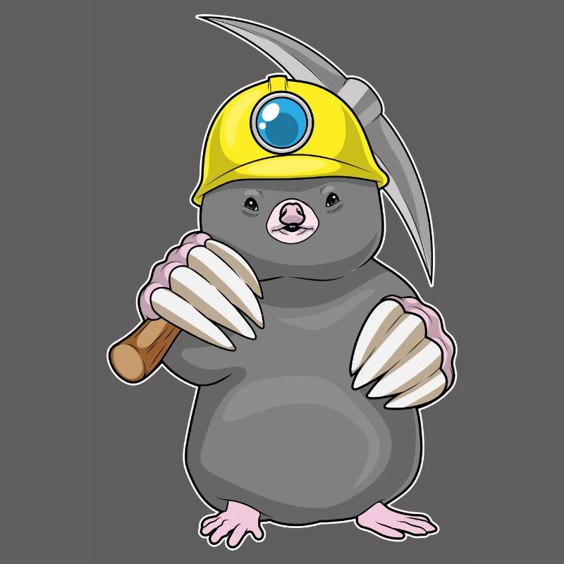Mole Miner Pickaxe Mining