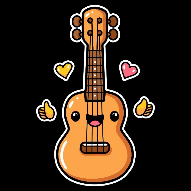 Ukulélé Style Dessin Animé