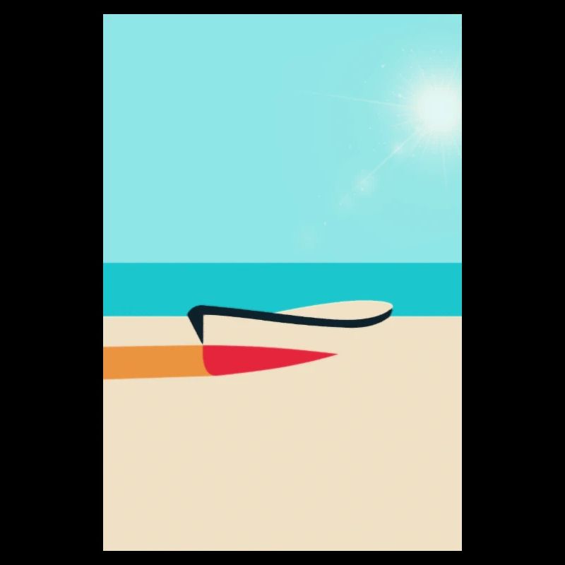 Boot am Strand – Sommer Sonne Meer