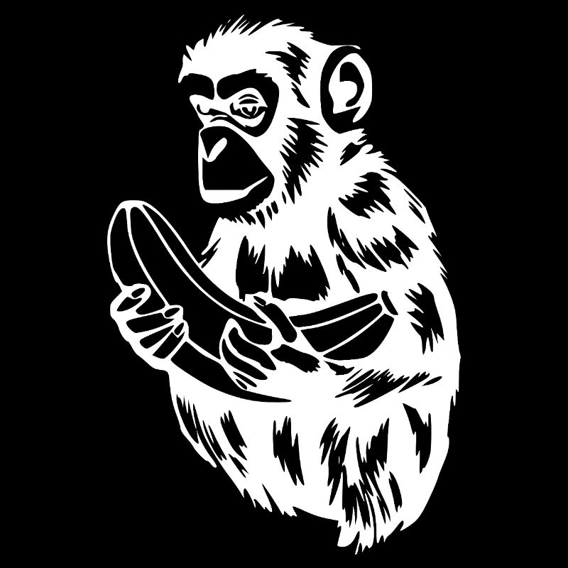 Affe mit Banane T-shirt Geschenk
