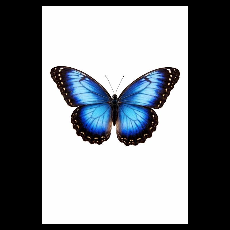 Ailes de papillon bleu