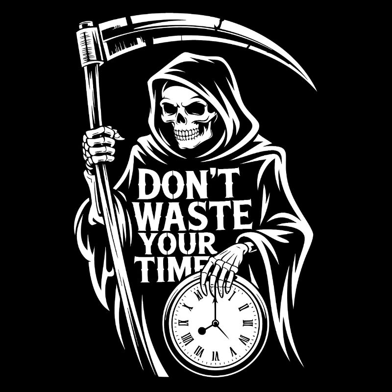 Sensenmann Uhr – Nutze Deine Zeit