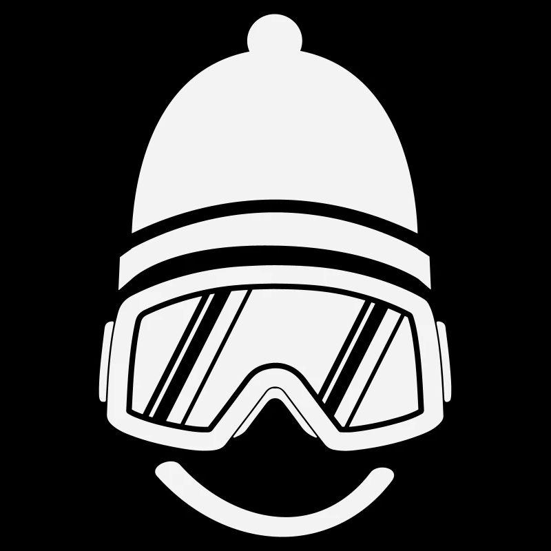 Silhouette des lunettes de ski Smileface