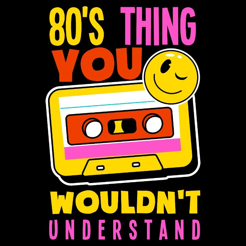 Retro Back to the 80s Vintage Design