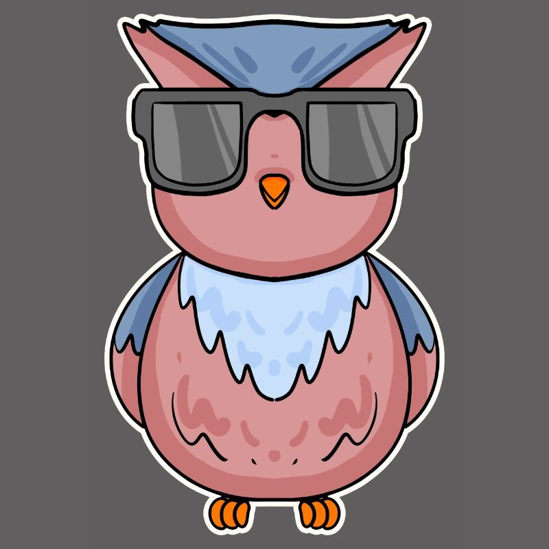Eule mit Brille
