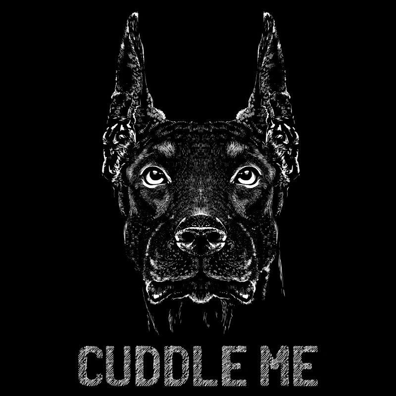 Umarme mich! Lustiges Dobermann-Hund Design