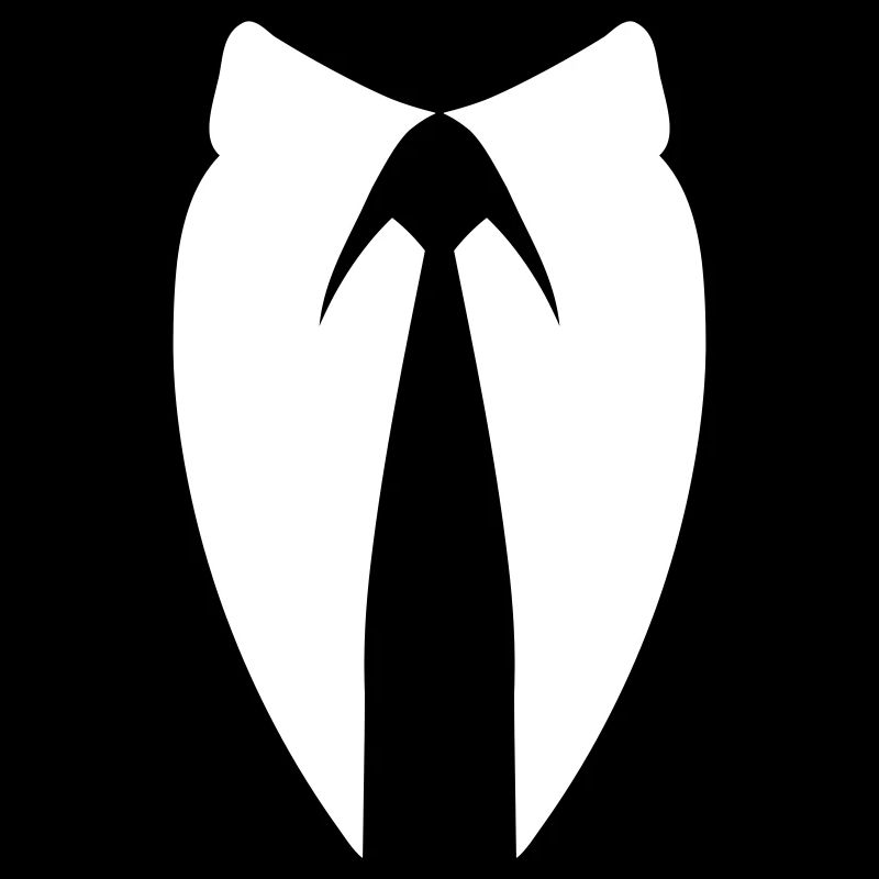 Anon Suit Collar Hacker Mask Shirt