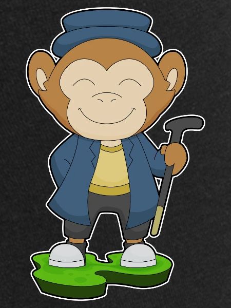 Bâton de marche Monkey Pensioner