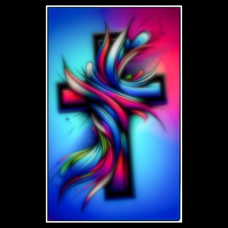 Kreuz bunt