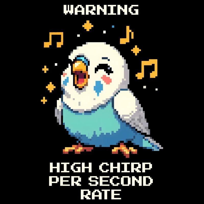 Warning: High chirping frequency | Budgie