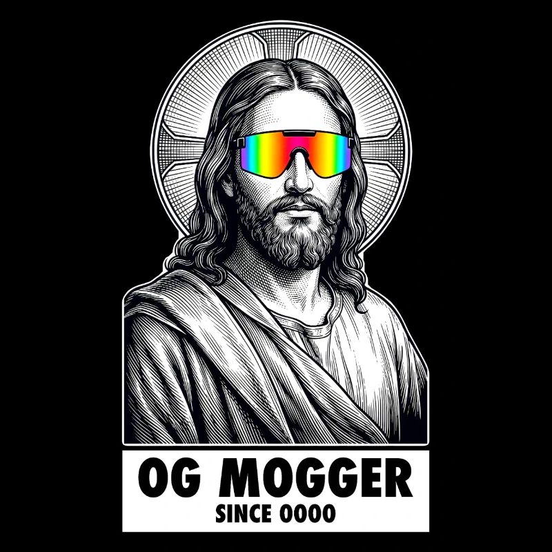 OG Mogger Jesus - Funny  Flex Meme