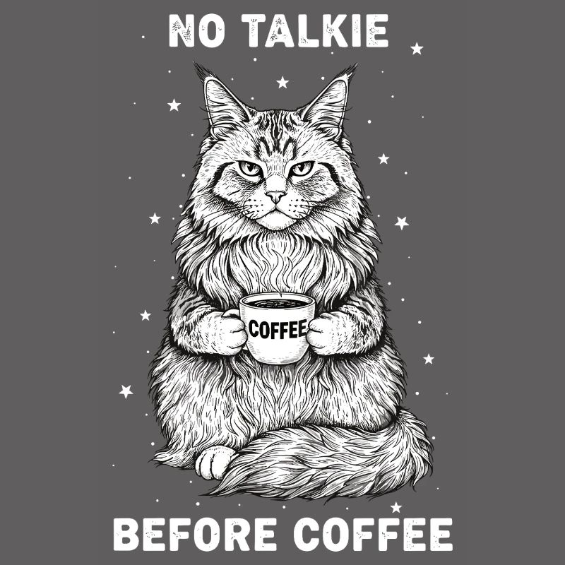 Pas de conversation devant un chat amateur de café