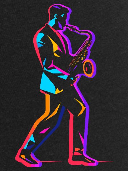 90s saxophone player